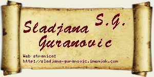 Slađana Guranović vizit kartica